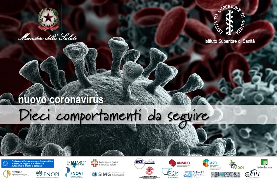 Coronavirus: decalogo sulle misure preventive e corso on line